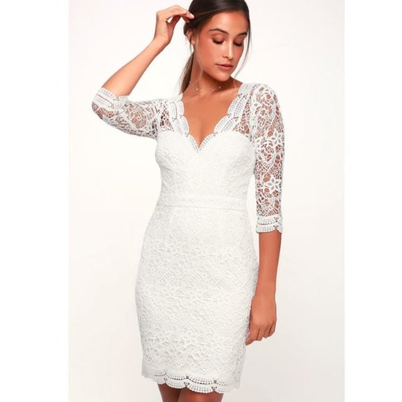 lulus lace long sleeve dress